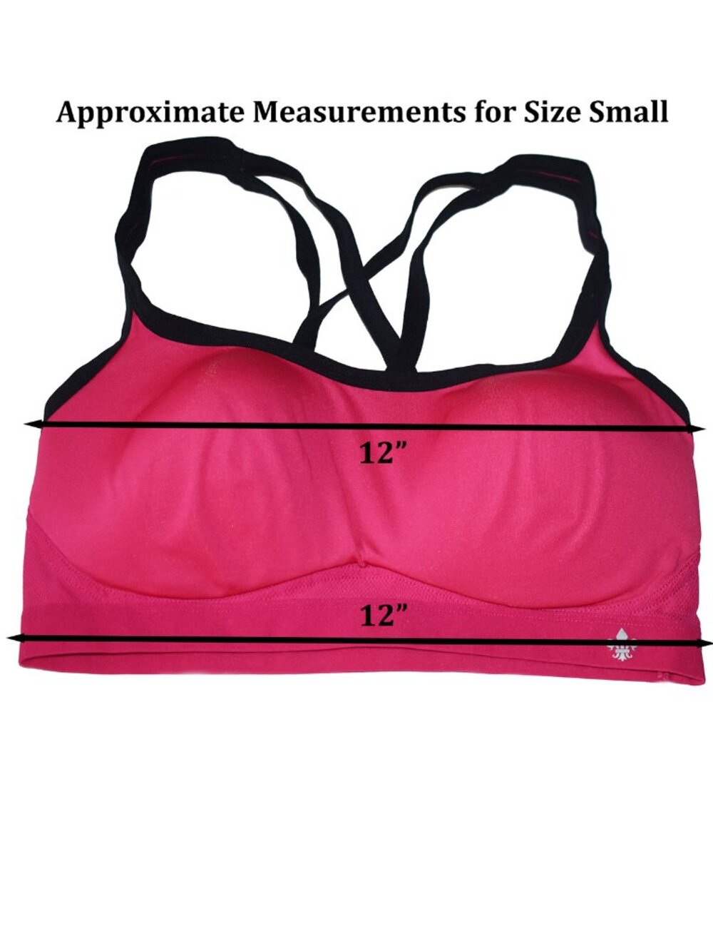 Lily of France Women’s Sports Bra Racer Yoga Running Top Barbie Pink NEW - Picture 6 of 6